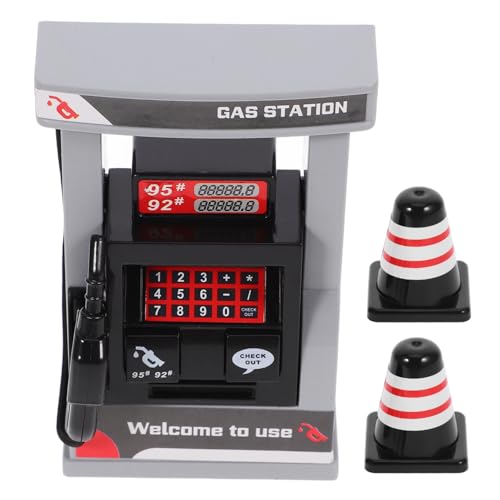 CIYODO 1 Set Tankstelle Spielzeug Puppenhaus Auto Kunststoff Miniatur Tankstelle Spielzeug von CIYODO