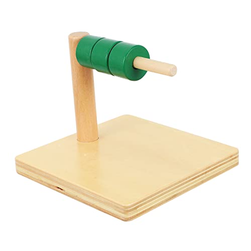 CIYODO 1 Set Zylinderring Kognitive Spielzeuge Frühlernspielzeug Kognitionsspielzeug Kognitionsspielzeug Frühe Bildungsversorgung Frühpädagogische Spielzeuge Säulenspielzeug Holz von CIYODO