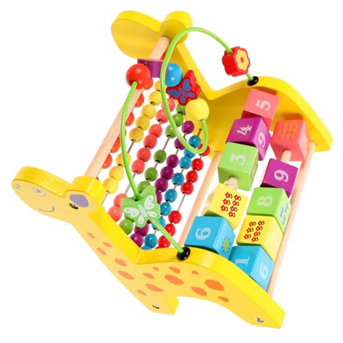 CIYODO 1 Stück Kinder Pädagogische Spielzeug Holz Giraffe Abacus Spielzeug Multifunktions Kinder Spielzeug von CIYODO