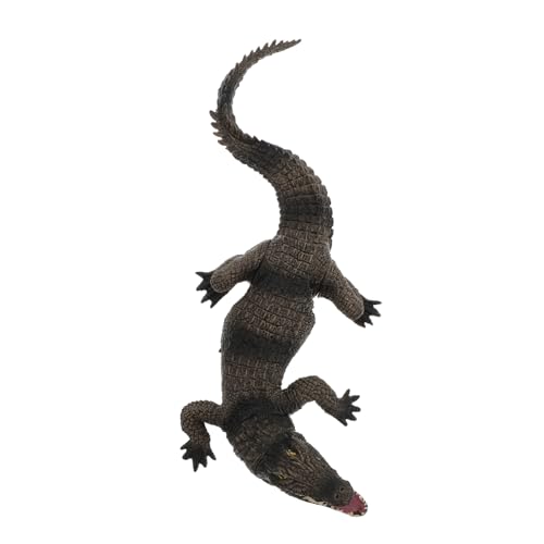 CIYODO 1 Stück Simuliertes Krokodil Modell Alligator Figur Lernspielzeug Für Kinder Wildtier Dekoration Alligator Statue Krokodil Gartenstatue Krokodil Statue Krokodil Skulptur von CIYODO