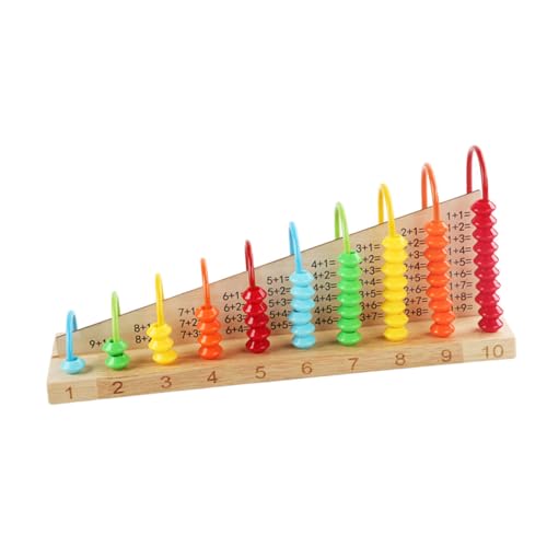 CIYODO 1 Stück arithmetische Lehrmittel pädagogisches Educational Toy Smooth Surface Abacus Student Abacus arithmetische Abakus Perlen-Arithmetik-Abakus hölzern Colorful von CIYODO