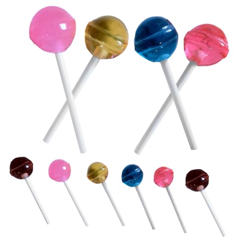 CIYODO 10stücke Miniatur Lollipops Für Puppenhaus Zubehör Süßigkeiten Modell Spielzeug Farben Für Rollenspiele Und Dekoration CIYODO 10stücke Miniatur Lollipops Für Puppenhaus Zubehör Süßigkeiten Modell Spielzeug Farben Für Rollenspiele Und Dekoration von CIYODO