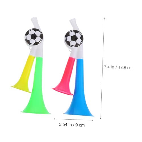 CIYODO 10 Stück Teiliges Laute Tröten Doppelrohr Fußball Fan Horn Stadion Air Horn Party Zubehör für Sportveranstaltungen und Festivals Bunte Zufällige Farben Sound CIYODO 10 Stück Teiliges Laute Tröten Doppelrohr Fußball Fan Horn Stadion Air Horn Party Zubehör für Sportveranstaltungen und Festivals Bunte Zufällige Farben Sound von CIYODO