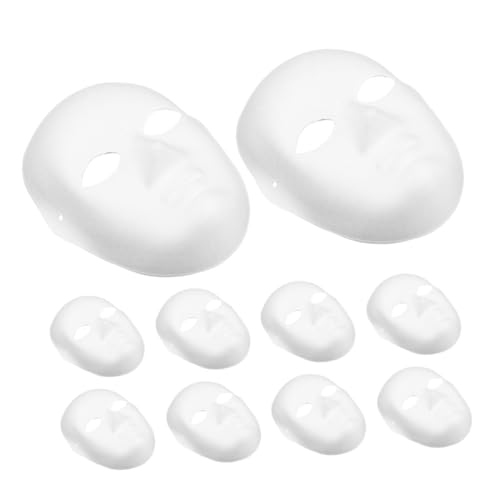 CIYODO 10 Stück Weiße Papiermasken zum Bemalen DIY Leere Vollgesichts maskerade masken für Fasching Karneval Halloween und Kreative Familienaktivitäten Vielseitige Bastelmasken für CIYODO 10 Stück Weiße Papiermasken zum Bemalen DIY Leere Vollgesichts maskerade masken für Fasching Karneval Halloween und Kreative Familienaktivitäten Vielseitige Bastelmasken für von CIYODO