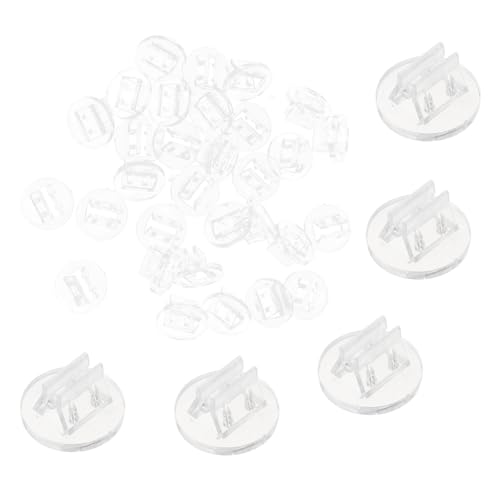 CIYODO 100St Platzkartenhalter kartenclip Karten Clip Kartenständer für Kartenspiele Card Box Praktischer Kartenhalter Schilderhalter Visitenkarten Plastikkartenhalter Tischkartenständer von CIYODO