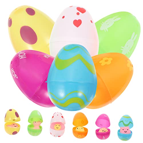 CIYODO 12 Pcs Vorgefüllte Ostereier Ostern Quetsching Spielzeug Eier Goodies Bag Füllstoffe Zufälliges Äußeres Kastenstil von CIYODO