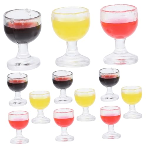 CIYODO 12 Stück Kleiner Weinbecher für Puppenhaus Zubehör Winzige Becher Spielzeug Puppenhaus Miniaturdekoration Kinder Rollenspiel Zubehör für Neujahr und Geburtstage CIYODO 12 Stück Kleiner Weinbecher für Puppenhaus Zubehör Winzige Becher Spielzeug Puppenhaus Miniaturdekoration Kinder Rollenspiel Zubehör für Neujahr und Geburtstage von CIYODO