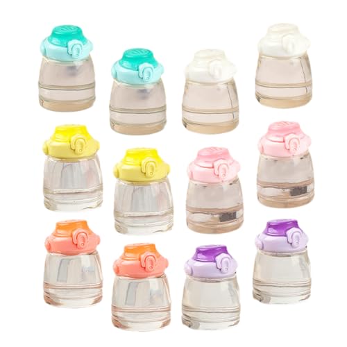 CIYODO 12 Stück Simulierte Bauchbecherflaschen Kinderwasserflasche Wasserflasche Für Dekorative Gefälschte Wasserflasche Requisite Mini Küchenzubehör Mini Ornament von CIYODO