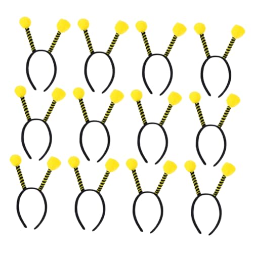 CIYODO 12 Stück Teiliges Bienen Antenne Haarband mit Pompons Leichtes Insekten Stirnband für Geeignet für Halloween Party Cosplay Karneval Kreatives Kostümzubehör für Mädchen und CIYODO 12 Stück Teiliges Bienen Antenne Haarband mit Pompons Leichtes Insekten Stirnband für Geeignet für Halloween Party Cosplay Karneval Kreatives Kostümzubehör für Mädchen und von CIYODO