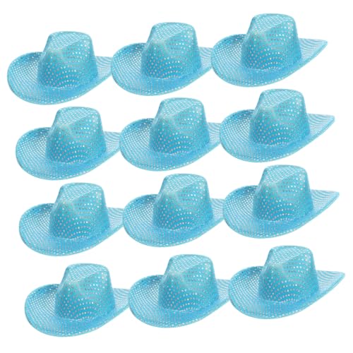 CIYODO 12 Stück Teiliges Mini Cowgirl Hüte Glitzer Western Partydekorationen Kleine Westernhüte für Puppen Weinflaschenaufsätze Cowboy Party Supplies CIYODO 12 Stück Teiliges Mini Cowgirl Hüte Glitzer Western Partydekorationen Kleine Westernhüte für Puppen Weinflaschenaufsätze Cowboy Party Supplies von CIYODO
