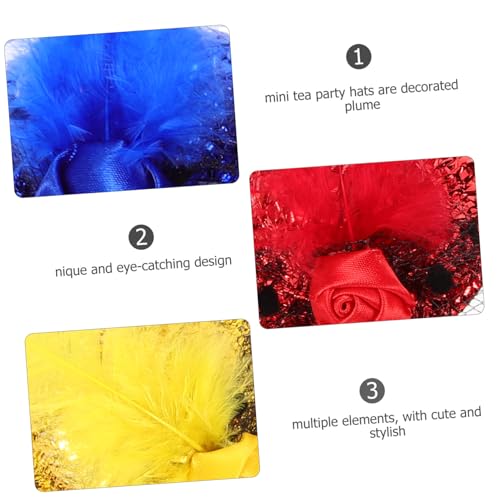 CIYODO 12 Stück Teiliges Mini hut Haarschmuck Modische Feder Fascinators aus Sichere und Langlebige Haarclips für Damen und Mädchen für Kostümparty Hochzeit Halloween und Teeparty CIYODO 12 Stück Teiliges Mini hut Haarschmuck Modische Feder Fascinators aus Sichere und Langlebige Haarclips für Damen und Mädchen für Kostümparty Hochzeit Halloween und Teeparty von CIYODO