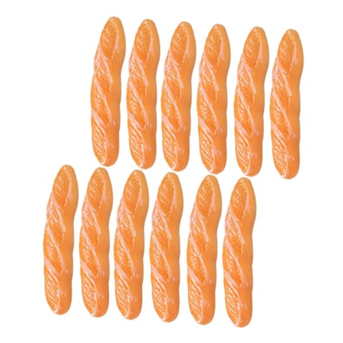 CIYODO 12 Stück Teiliges Miniatur Resinbrot Realistische Mini Baguette Modelle Lebensechte Puppenhaus Deko Detailgetreues Mini Brot Zubehör für Puppenhaus Küchenelemente und CIYODO 12 Stück Teiliges Miniatur Resinbrot Realistische Mini Baguette Modelle Lebensechte Puppenhaus Deko Detailgetreues Mini Brot Zubehör für Puppenhaus Küchenelemente und von CIYODO