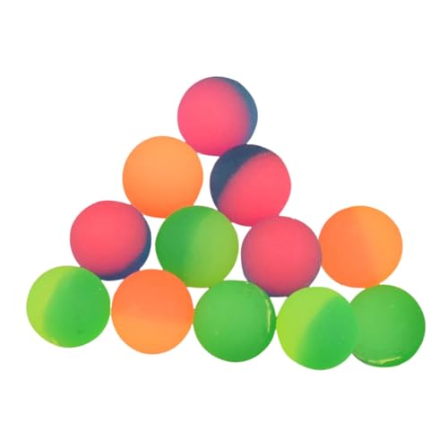 CIYODO 12st Hüpfender Ball Lustige Ballspielzeuge Massenspielzeug Für Kinder Poolspielzeug Für Kinder Bälle Hüpfen Kinderspiel Spielzeug Bunter Hüpfball Hüpfbälle Masse Colorful Gummi von CIYODO