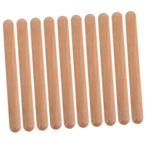 CIYODO 12st Teig Lummi Sticks Für Kinder Musikinstrumente Knete Trommelstöcke, Musikstöcke Rhythmus-Sticks Musikspielzeug Musical Knetwerkzeuge Percussion-musikstöcke Spielen Hölzern von CIYODO