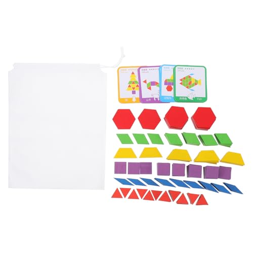 CIYODO 155 Teiliges Kreatives Musterblockset Für Pädagogisches Zur Formen Und Farbenerkennung Ideales Puzzle Für Frühkindliche Entwicklung Und Spielerisches Lernen von CIYODO