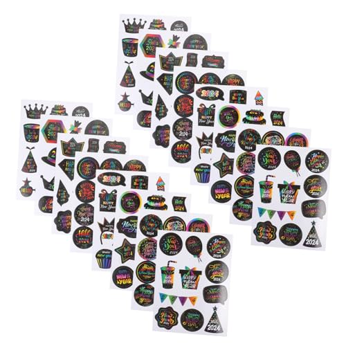 CIYODO 16 Stück Teiliges Neujahrs Sticker Langlebige Scrapbooking Aufkleber DIY Dekoration für Kalender Fotoalben und Journaling Leichte Rückstandsfreie Decals Vielseitig Einsetzbar für CIYODO 16 Stück Teiliges Neujahrs Sticker Langlebige Scrapbooking Aufkleber DIY Dekoration für Kalender Fotoalben und Journaling Leichte Rückstandsfreie Decals Vielseitig Einsetzbar für von CIYODO