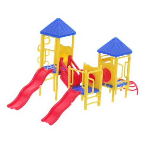 CIYODO Kleiner Puppenhaus Rutsche Spielzeug Modell Miniatur Spielplatz Zubehör für Kinder Dekoration für Puppenhäuser aus Kunststoff Verschleißfest für Kreative Spielwelten CIYODO Kleiner Puppenhaus Rutsche Spielzeug Modell Miniatur Spielplatz Zubehör für Kinder Dekoration für Puppenhäuser aus Kunststoff Verschleißfest für Kreative Spielwelten von CIYODO