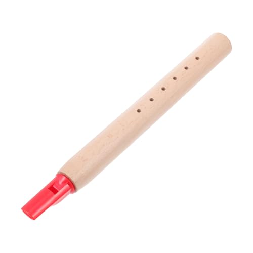 CIYODO 1Stk Buche Klarinette Musical Toy Instruments kinderinstrumente Musikspielzeug Flötenspielzeug für Kinder Holzflöte mit sechs Löchern kognitives Spielzeug hölzern rot von CIYODO