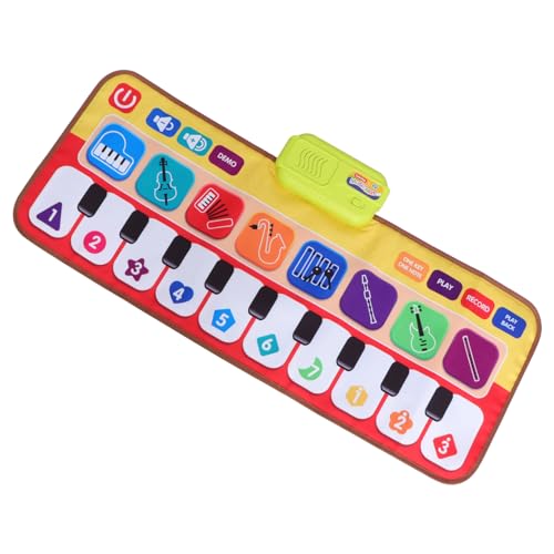 CIYODO 1Stk Klavier Teppich -Klaviermatte Tastaturmatte für Klavier musikalische Bodenmatte kinderinstrumente musikinstrumente für Kinder Keyboard-Musikmatte Kinderspielzeug Stoff von CIYODO