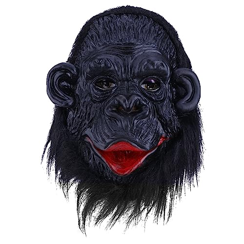 CIYODO Halloween Gorilla Maske Cosplay Requisiten Scary Party Supplies Leistung Maske Schwarz von CIYODO