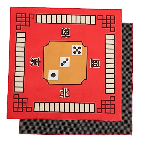 CIYODO 1Stk Pokermatte Tischabdeckung für Brettspiele Mahjong-Tischdecke Paigow Tischset Mahjongg-Zubehör Pokertisch Poker tischdecke Mahjong Tischdecke Mahjong-Matte Tischtuch rot von CIYODO