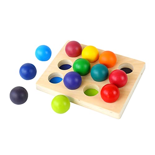 CIYODO 1Stk Regenbogen-Sortierbrett Kinder Puzzle rätselbuch Kinder Frühpädagogik jucarii pentru copii kinderfarben spielsachen für Kinder kinderknallzeug Spielzeug hölzern Colorful von CIYODO