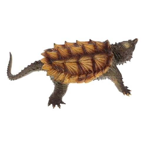 CIYODO 1Stk Schnappschildkröten-Modell Schildkrötenskulptur Wildtierfigur hühner Spielzeug kinderknallzeug Schnappschildkrötenfigur aus Kunststoff Miniatur-Schnappschildkrötenfiguren von CIYODO