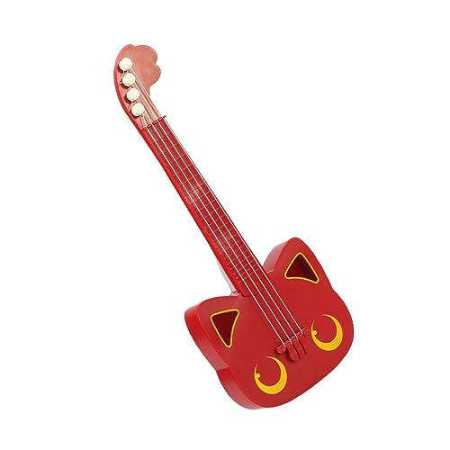 CIYODO 1Stk Simulations-Ukulele -Ukulele Gitarrenpedale -Gitarre interaktives kinderinstrumente Ukulele- für lustiges Ukulele Plastik rot von CIYODO