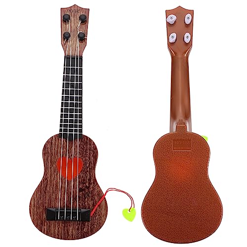 CIYODO 1Stk Ukulele Mini-Instrument Spielzeug für Musikinstrumente Kinderspielzeug kinderinstrumente Spielzeuge Kinder-Instrument-Spielzeug pädagogisches Spielzeug Plastik Coffee von CIYODO