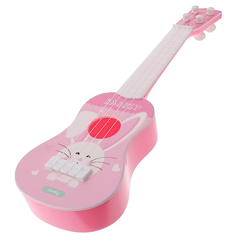 CIYODO 1Stk simulierte Gitarre Toys Kleinkind Spielzeug Kinderspielzeuggitarre Lernspielzeug Hasenspielzeug Kaninchenspielzeug Spielzeuge Kinder Gitarreninstrument Spielzeug Rosa von CIYODO