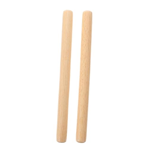 CIYODO 2 STK Instrument Stick Rhythmus Stick Musikstock für Kinder Musical Instrumentenzubehör musikinstrumente kinderinstrumente natürlicher Hartholzstab Zubehör für Schlaginstrumente von CIYODO