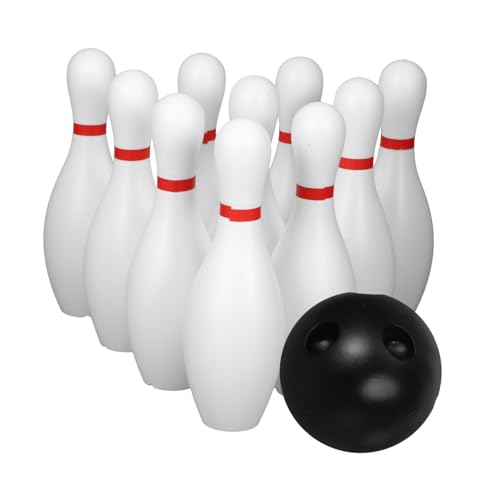 CIYODO 2 Sätze Bowling Schüsseln Ballspiele Für Die Familie Krocket Outdoor-Spielzeug Für Kinder Scooter Für Kinder Im Alter Von 3-5 Jahren Spiel Für Kinder Schläger Spielen Plastik Weiß von CIYODO