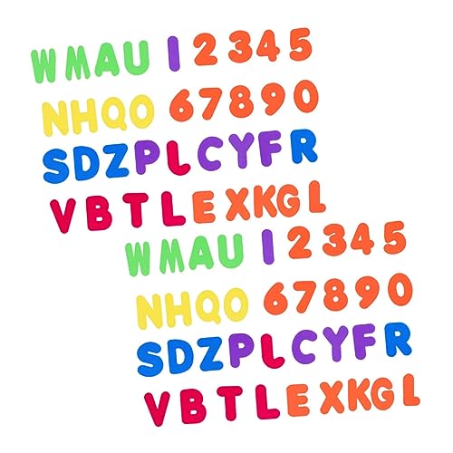 CIYODO 2 Sätze Worterkennungs-badespielzeug Für Eva-Briefe Lernspielzeug Für Buchstaben Buchstaben Badespielzeug Babyspielzeug Zahlenspielzeug Colorful von CIYODO