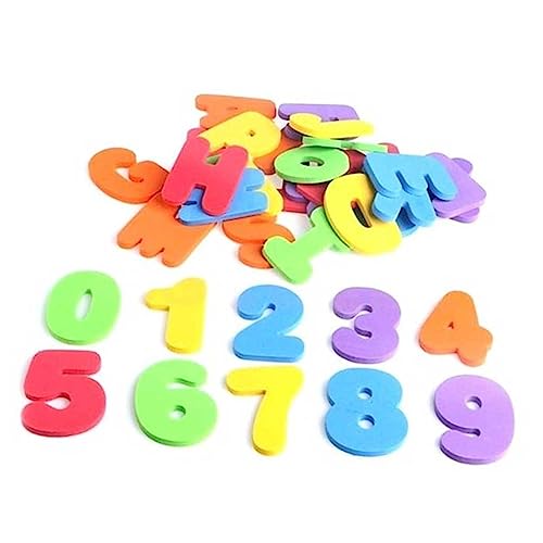 CIYODO 2 Sets Badespielzeug Badespielzeug Für Babys Kinderspielzeug Zahlenspielzeug Englische Namen Buchstaben Frühlernspielzeug Badespielzeug Lernspielzeug von CIYODO