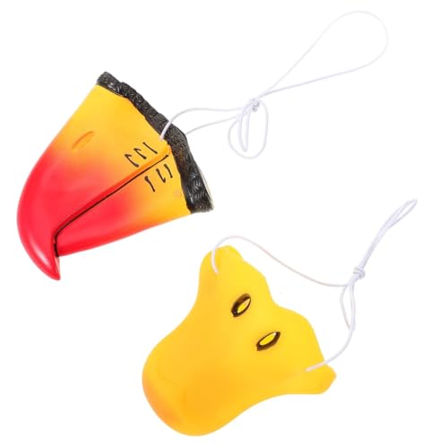 CIYODO 2 Stück Halloween Cosplay Tiernasen Requisiten Ente Papagei Tragbare Elastische Kostüm Accessoires für Karneval Party und Verkleidung CIYODO 2 Stück Halloween Cosplay Tiernasen Requisiten Ente Papagei Tragbare Elastische Kostüm Accessoires für Karneval Party und Verkleidung von CIYODO
