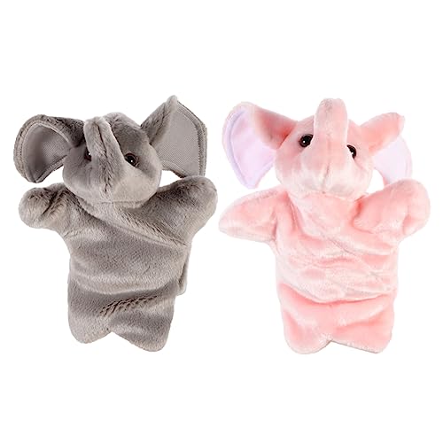 CIYODO 2 Stück Handpuppe interaktives kinderzimmerdeko Kinderpuppen handspielpuppen plüsch Jungs Kuscheltiere Stuffed Soft Toys Boy Toys Baumwolle Rosa von CIYODO