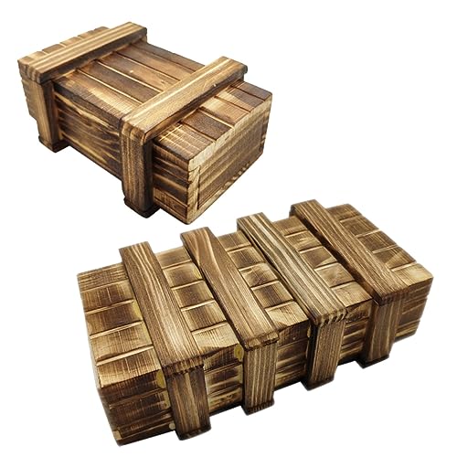 CIYODO 2 Stück Holz mit Geheimen Fächern Pädagogisches Geduldsspiel aus Langlebigem Holz Kreative Rätselbox mit Mehrfachen Öffnungsmechanismen Fördert Problemlösung für Erwachsene CIYODO 2 Stück Holz mit Geheimen Fächern Pädagogisches Geduldsspiel aus Langlebigem Holz Kreative Rätselbox mit Mehrfachen Öffnungsmechanismen Fördert Problemlösung für Erwachsene von CIYODO
