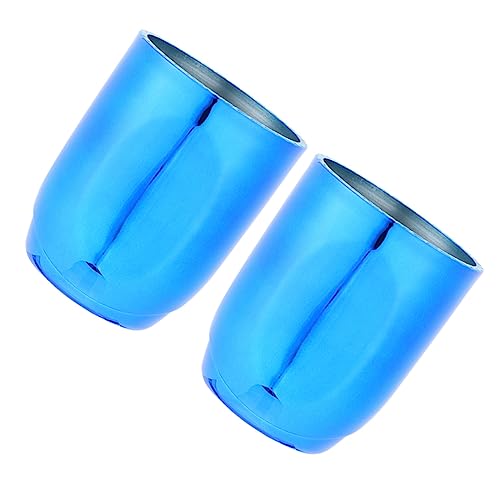 CIYODO 2 Stück Würfelbecher Würfelspiel Tasse plastiktisch plastikenten brettspiel spielewürfel Tischspiele Würfel Aufbewahrungsbecher Würfel Zubehör professioneller ktv würfelhalter Blue von CIYODO