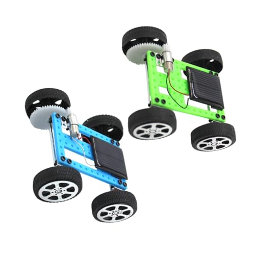 CIYODO 2 Stücke Kinder Solar Auto Montage Kit Interaktives Spielzeug Für Wissenschaftliche Experimente Und Lernen Auto DIY Fahrzeug Motor Auto Solar Powered Auto Modell von CIYODO