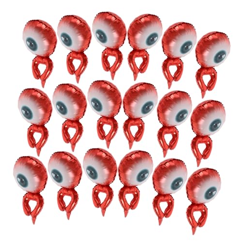 CIYODO 20 Stück Halloween Armbandballons aus Aluminiumfolie Aufblasbare Augenballons für Partydekoration Leichte Tragbare Handgelenk Ballons für Halloween und Festival Zubehör CIYODO 20 Stück Halloween Armbandballons aus Aluminiumfolie Aufblasbare Augenballons für Partydekoration Leichte Tragbare Handgelenk Ballons für Halloween und Festival Zubehör von CIYODO