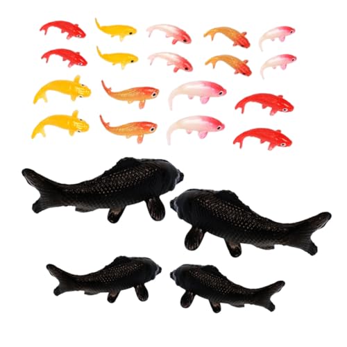 CIYODO 20 Stück Teiliges Mini Resin Koi Goldfisch Figuren Realistische Miniatur Fisch Ornamente aus Robustem Material Vielseitige Aquarium und Schreibtisch Deko Tragbar für Büro und CIYODO 20 Stück Teiliges Mini Resin Koi Goldfisch Figuren Realistische Miniatur Fisch Ornamente aus Robustem Material Vielseitige Aquarium und Schreibtisch Deko Tragbar für Büro und von CIYODO