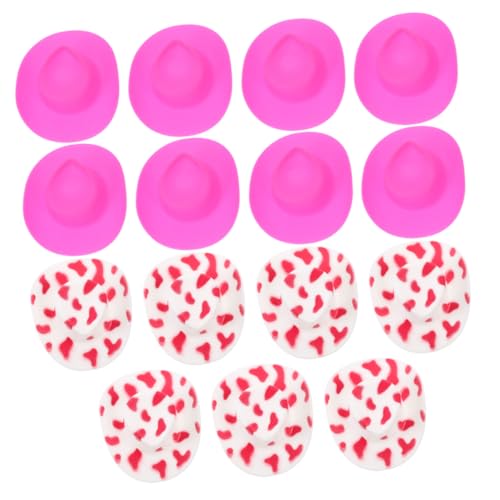 CIYODO 20 Stück Teiliges Miniatur Western Cowboy Hüte aus Kunststoff Robuste Mini Hüte für Puppenhaus DIY Basteln und Partydekoration in Rosa für Rollenspiele und Festliche Anlässe CIYODO 20 Stück Teiliges Miniatur Western Cowboy Hüte aus Kunststoff Robuste Mini Hüte für Puppenhaus DIY Basteln und Partydekoration in Rosa für Rollenspiele und Festliche Anlässe von CIYODO