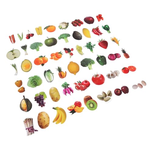 CIYODO 200 Stück Obst Gemüseaufkleber Realistische Lernsticker für Laptop Kühlschrank Trinkflasche Tablet Klassenzimmer Belohnungen CIYODO 200 Stück Obst Gemüseaufkleber Realistische Lernsticker für Laptop Kühlschrank Trinkflasche Tablet Klassenzimmer Belohnungen von CIYODO