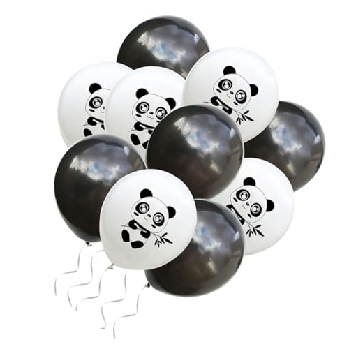 CIYODO 20Stücke Latexballons Cartoon Panda Und Schwarze Ballons Für Kindergeburtstag Themenpartys Tierballons Deko Für Feiern Luftballons Für Kinderpartys von CIYODO