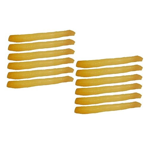 CIYODO 24 STK Simulation Pommes Frites künstliches französisches Essen Fast-Food-Spielset Plastik Chips wohnungsdeko Pommes frittes Modelle Pommes-Modell-Spielzeug simulierte Chips PVC von CIYODO