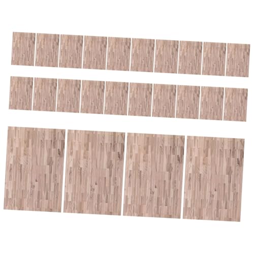 CIYODO 24 Stück Maßstab Selbstklebende Realistische Holzstruktur Bodenbeläge für Miniatur Puppenhaus Dekoration CIYODO 24 Stück Maßstab Selbstklebende Realistische Holzstruktur Bodenbeläge für Miniatur Puppenhaus Dekoration von CIYODO