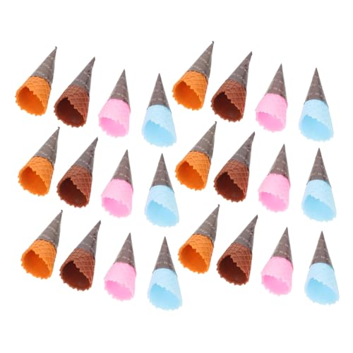 CIYODO 24 Stück Teiliges Mini Eiscreme Realistische Nachbildung für DIY Basteln und Kinderspiele Farbiges Dessert Dekoration Zubehör für Puppenhaus und Shop-Display CIYODO 24 Stück Teiliges Mini Eiscreme Realistische Nachbildung für DIY Basteln und Kinderspiele Farbiges Dessert Dekoration Zubehör für Puppenhaus und Shop-Display von CIYODO