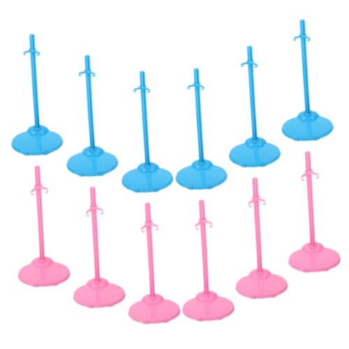 CIYODO 24pcs Puppenanzeige Unterstützt Girls Doll Stands Mini -Figuren -Inhaber Aktionsständer von CIYODO