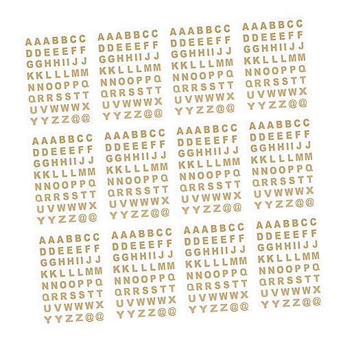 CIYODO 25 Blatt Heißprägeaufkleber Englischer Briefaufkleber Alphabet -Aufkleber Transparenter Aufkleber Golden CIYODO 25 Blatt Heißprägeaufkleber Englischer Briefaufkleber Alphabet -Aufkleber Transparenter Aufkleber Golden von CIYODO
