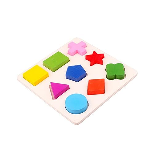 CIYODO 2St Geometrie-Puzzle Puzzle rätsel Educational Toys zabawki stymulujące rozwój holzspielsachen Geometrietafel Hölzern von CIYODO